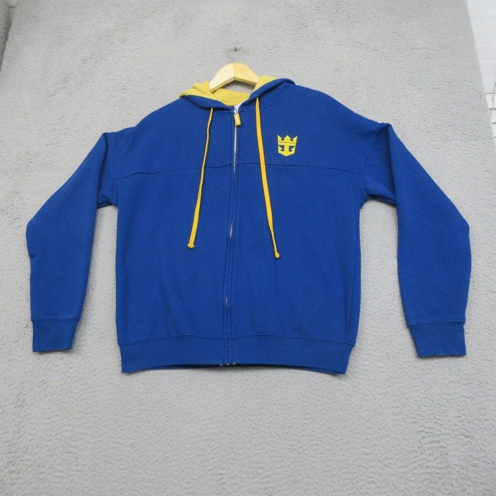 Royal Caribbean International Hoodie Mens Small Blue Full Zip‎ Cruise Nautical